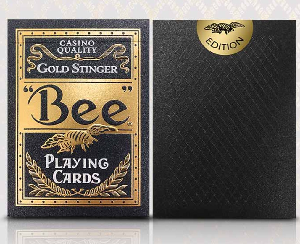 默默纸牌Bee deck蜜蜂珍藏奢华烫金金毒针礼品收藏款扑克牌