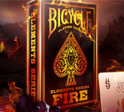 默默纸牌Bicycle FIRE deck美国单车火元素 花切魔术礼品扑克牌