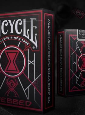 默默纸牌bicycle webbed deck美国进口蜘蛛网单车魔术花切扑克牌