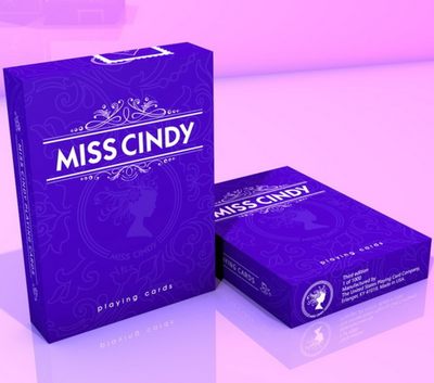 默默纸牌MISS CINDY DECK美国进口辛迪紫色馒头时尚潮流扑克牌