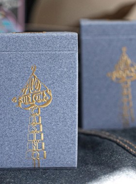默默纸牌Ace Fulton’s deck 富尔顿DD牛仔蓝花切收藏款扑克牌