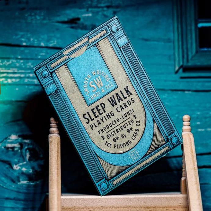 默默纸牌SW系列 SLEEPWALK梦游 伦子童年ROOM52手绘花切扑克牌