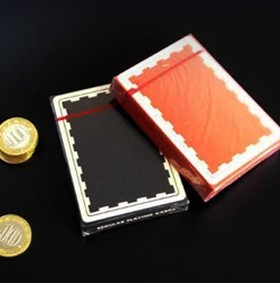 默默纸牌Friars Club deck FC美国原装进口橙色深蓝色稀有扑克牌