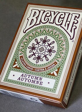 默默纸牌Autumn automne deck美国秋日落叶魔术花切单车扑克牌