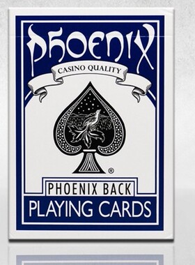 默默纸牌Phoenix playingcard美国进口红蓝凤凰魔术练习扑克牌