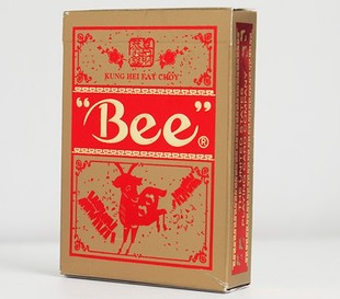 扑克一对出售 deck美国恭喜发财羊年纪念版 默默纸牌Golden BEE