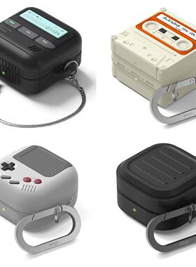 韩国正品 Elago 适用三星Buds4Pro/Buds4耳机壳保护套个性卡带游戏机BB机可爱卡通硅胶防摔