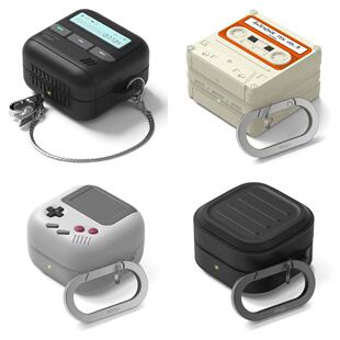 韩国正品 Elago 适用三星Buds4Pro/Buds4耳机壳保护套个性卡带游戏机BB机可爱卡通硅胶防摔