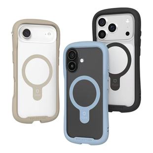 日本原装正品 iface 适用苹果17Promax/17Pro/17Air钢化玻璃磁吸透明防摔硅胶手机壳保护套简约hamee