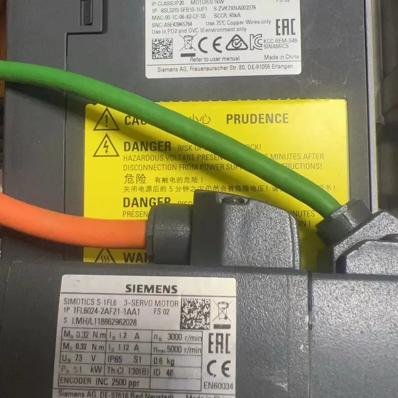 伺服驱动器6SL3210-5FB10-4UF1，1FL