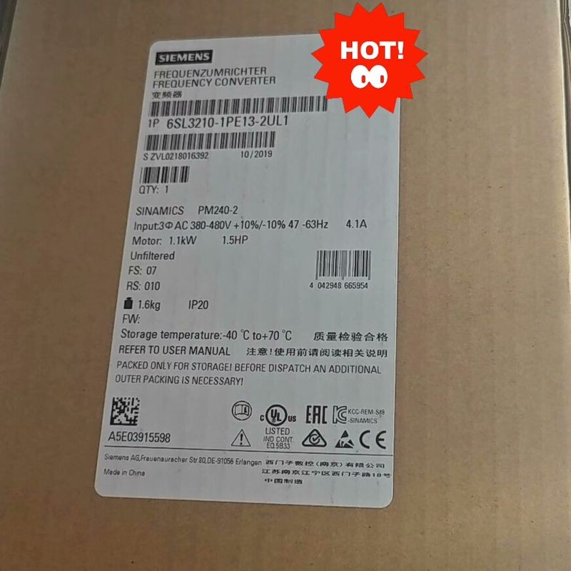 240-2变频器6SL3210-1PE13-2UL1，