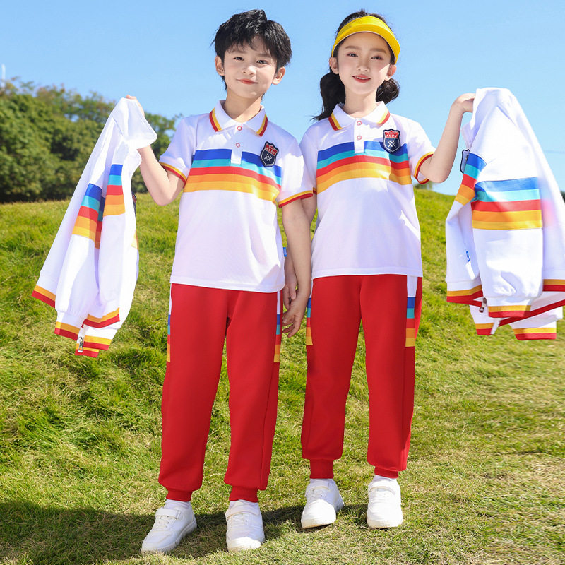 新款中小学生校服班服三件套幼儿园园服春秋装老师儿童运动服套装