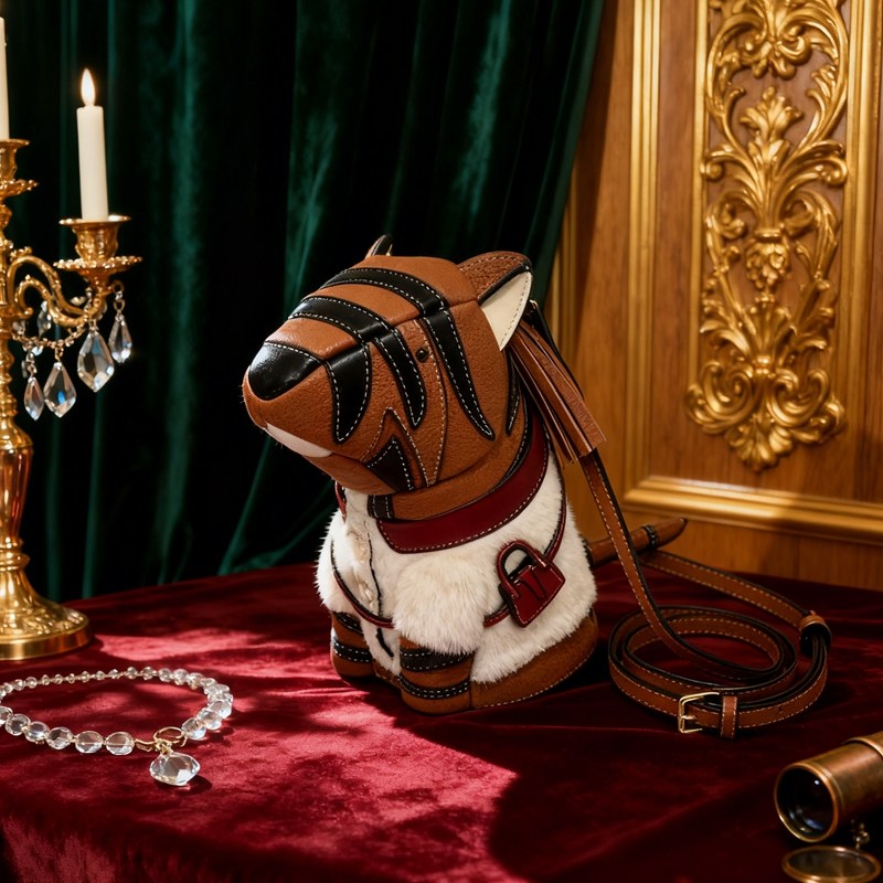 2025个性酷飒创意甜酷辣妹风动物造型老虎包包女斜挎包设计感小众