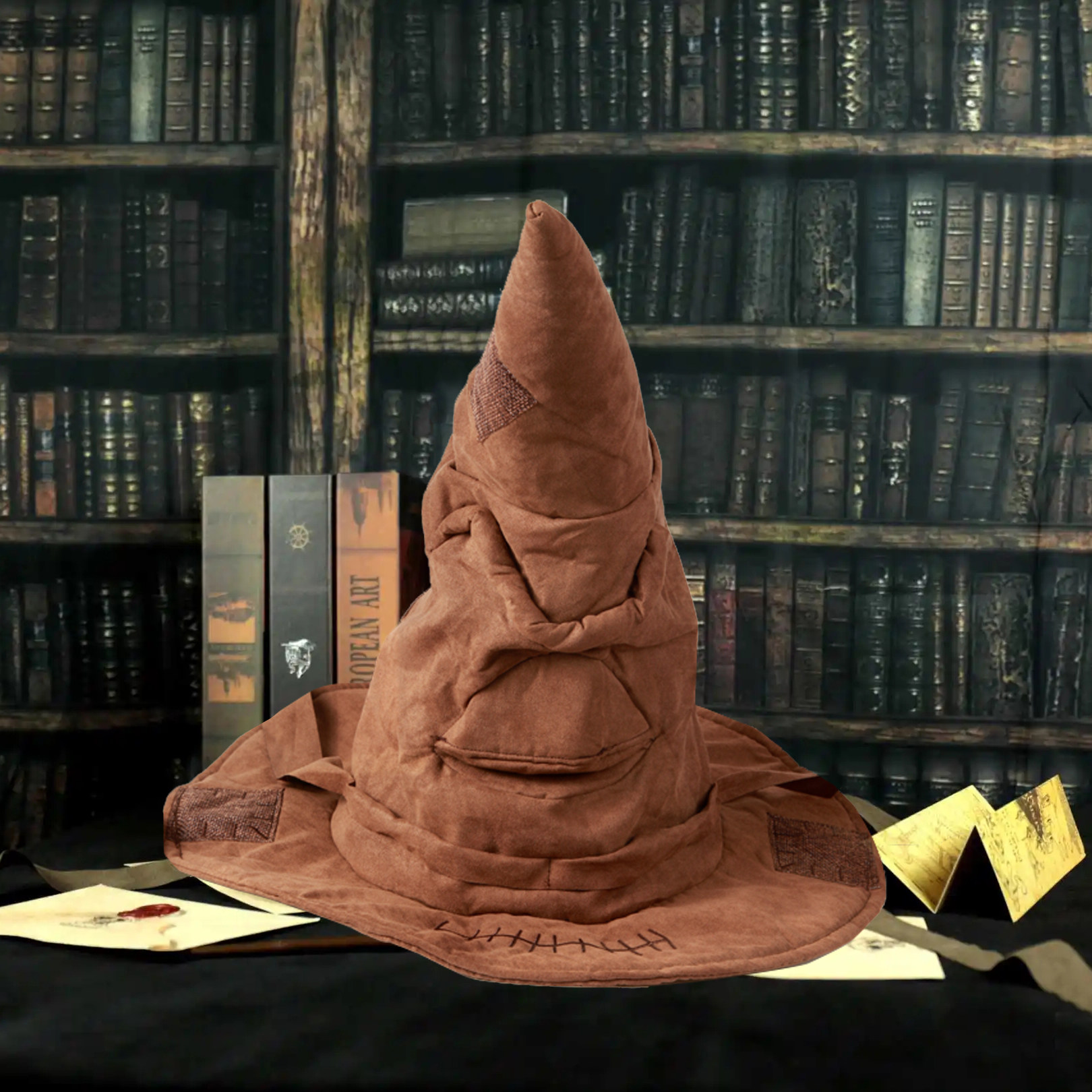 哈利波特分院帽cosplay周边道具万圣节魔法巫师帽子女巫婆复古