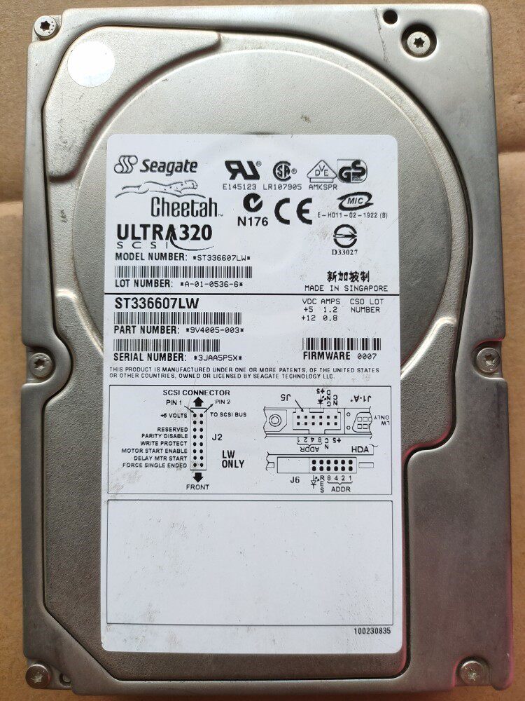 Seagate/希捷 ST336607LW 36G 服务器硬盘 