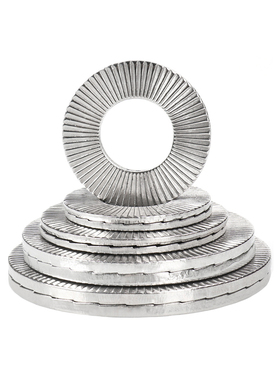 316不锈钢双叠自锁垫圈 NLDF3/4/5/6/8/10/12/16/20/60防松动垫圈