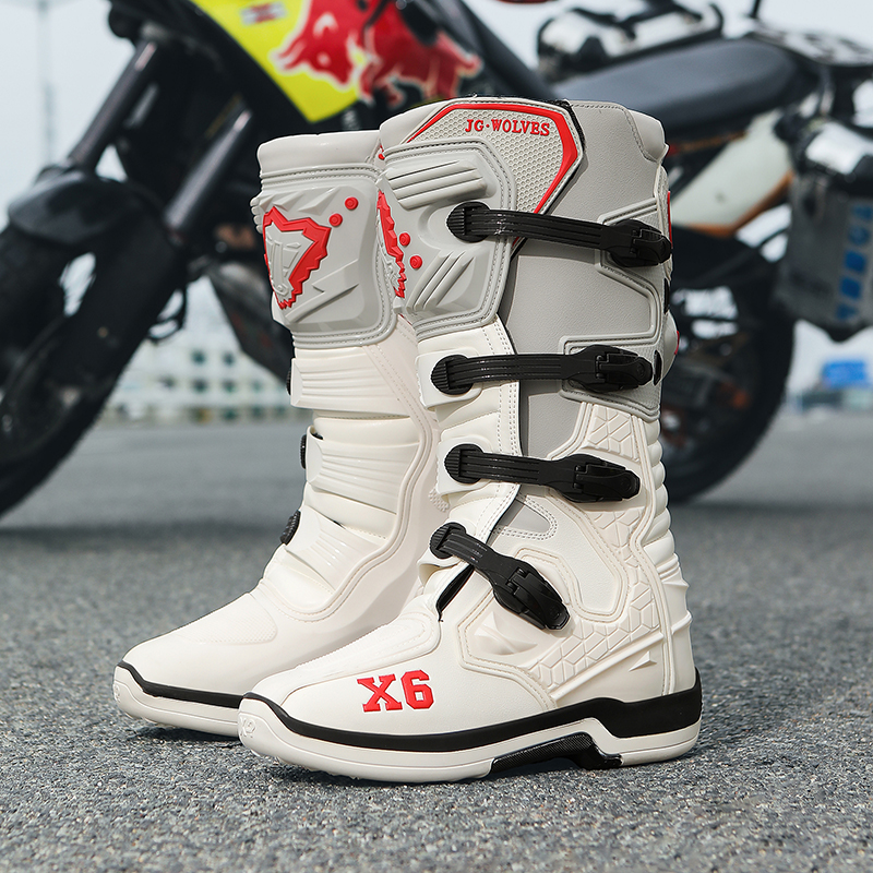 四季摩托车骑行靴越野赛车鞋防摔防滑骑行鞋男女四季机车鞋