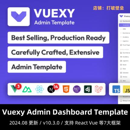 Vuexy  Vuejs Nuxt Next.js Django Admin Dashboard Template