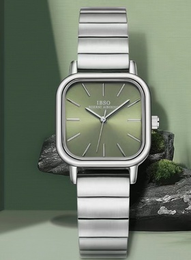 IBSO爱彼思诺简约方形女士手表冷淡风气质小表盘学生时尚百搭防水
