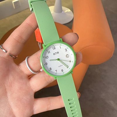 OTS品牌奥迪斯正品学生手表夜光日历防水青少年初高中百搭简约数