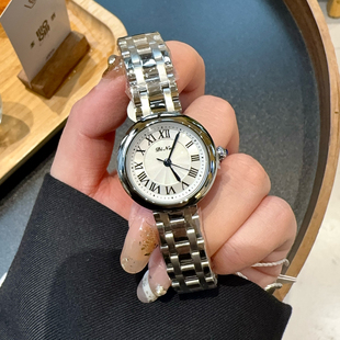 DINUO谛诺手表女正品 小圆盘精致钢带简约气质进口机芯礼盒包装