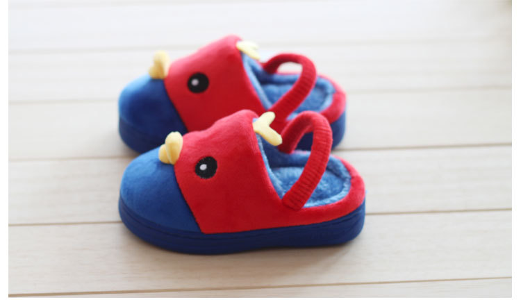 Chaussons enfants en suède pour hiver - semelle caoutchouc - Ref 1006230 Image 4
