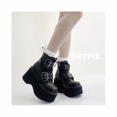 一款 PPPIE 我不听劝非要做 百搭小众厚底显瘦偏重短靴