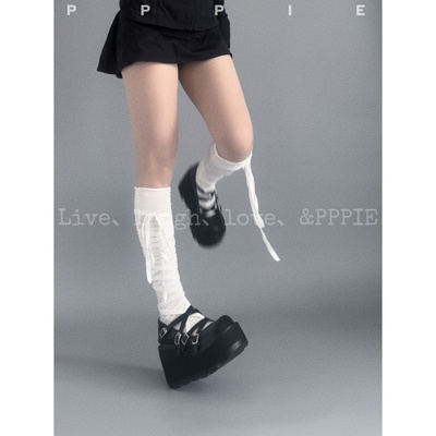 PPPIE 微醺柔仔 10cm坡跟交叉细带厚底鞋