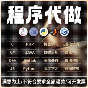 计算机程序设计爬虫网页自动化代码编写代做C语言算法人工智能C++
