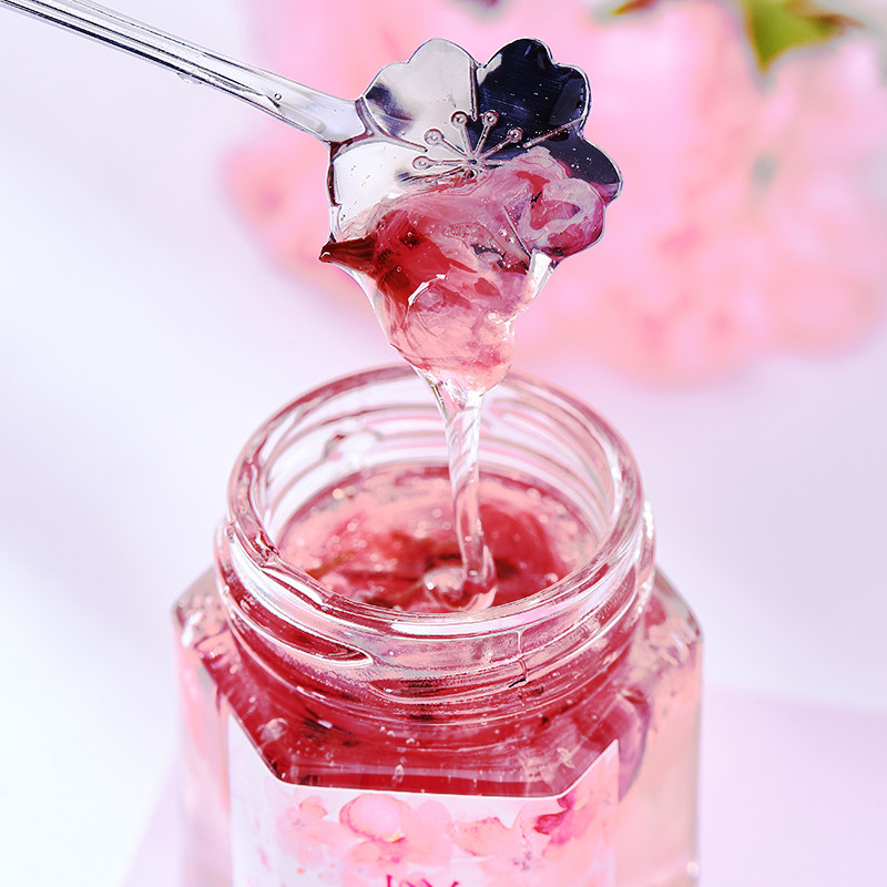 日式樱花酱樱花蜜蜂蜜带灯包装礼盒情侣闺蜜高颜值少女心生日礼物