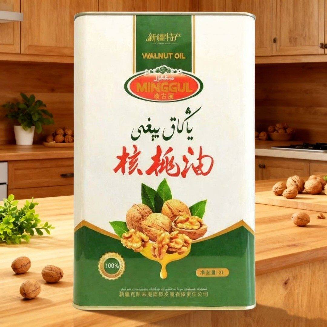 新疆特产新疆物理冷榨工艺一级食用油核桃油健康营养炒菜凉拌