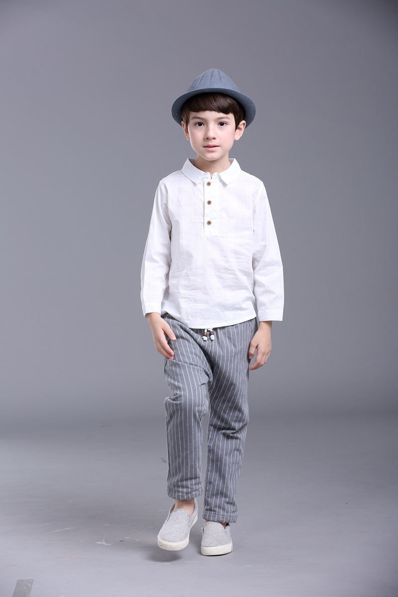 Chemise garcon à manche longue - Ref 2077753 Image 3