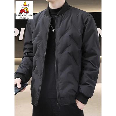 稻草人羽绒棉服男士冬季2025新款防寒保暖加厚棉袄子夹克棉衣外套