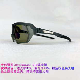 晴天路亚钓鱼太阳镜弹弓射鱼Q10偏光镜近视夹片户外骑行护目镜