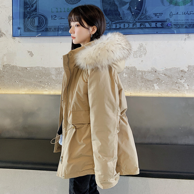 现货 2021冬季新款大毛领衣服 货号W803 P175K238图片