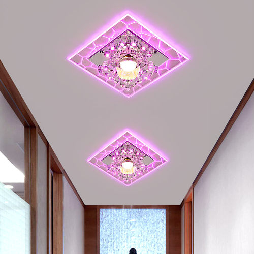 七彩led现代简约走廊入户过道灯