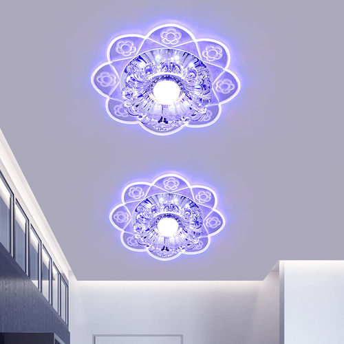 过道灯北欧简约现代水晶门厅入户