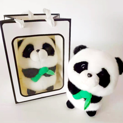 基地熊猫熊猫仿真胖嘟嘟毛绒玩具