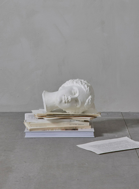 瑞典代购 Lene Bjerre北欧艺术人体头像雕塑家居客厅装饰树脂摆件