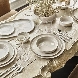 比利时品牌 Serax 条纹格纹Salt小碗西餐碟子陶瓷大盘子小碗杯子