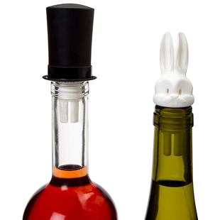 现货 以色列Peleg Design 变魔术的兔子红酒塞分流器同时可倒两杯
