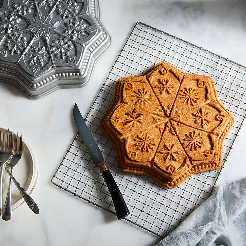 美国代购 Nordic Ware 雪花 黄油甜酥饼干Shortbread曲奇烘焙模具