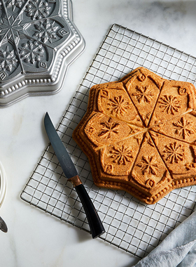 美国代购 Nordic Ware 雪花 黄油甜酥饼干Shortbread曲奇烘焙模具