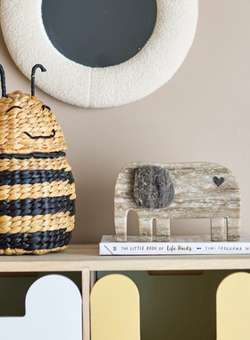 丹麦代购 Bloomingville 大理石大象长颈鹿客厅书房装饰摆件烛台