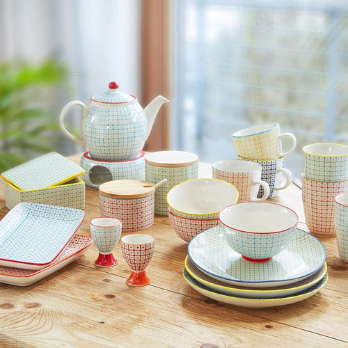 复古花纹粗陶瓷咖啡马克杯子碗碟