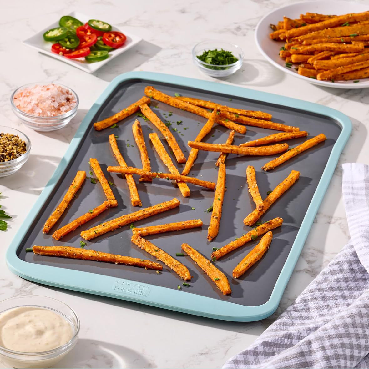 美国代购 Chicago Metallic 食品级硅胶家用饼干烤盘烘焙烤垫不粘