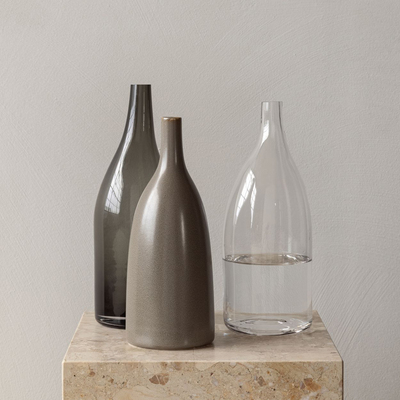 丹麦 Audo Copenhagen艺术不规则形状玻璃花瓶客厅插花陶瓷花器