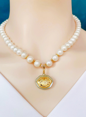 正品天然珍珠项链时尚气质高级感