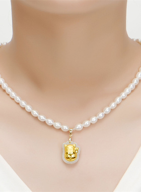 珍珠项链女轻奢妈妈款复古高级感