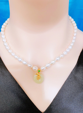 新品天然淡水珍珠项链轻奢小众